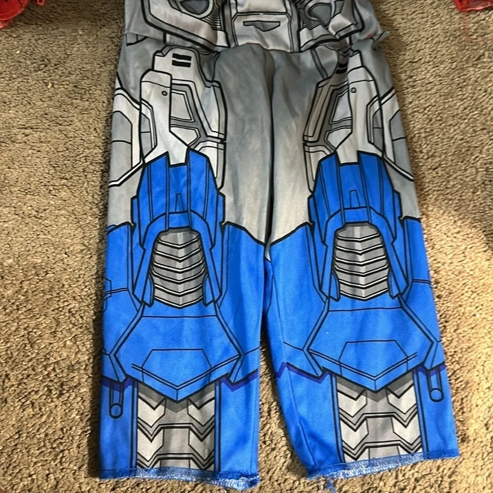 Toddlers Muscle Optimus Prime Transformer Halloween Costumes Padded Jumpsuit
